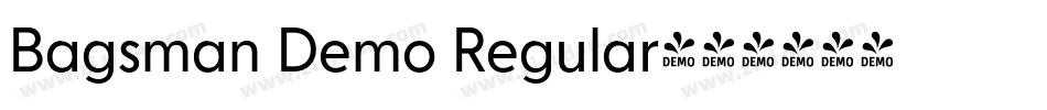 Bagsman Demo Regular字体转换